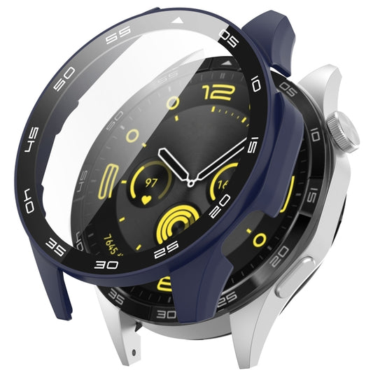 For Huawei Watch GT 4 46mm PC + Tempered Glass Integrated Watch Protective Case with Graduated Dial(Midnight Blue) - Watch Cases by PMC Jewellery | Online Shopping South Africa | PMC Jewellery