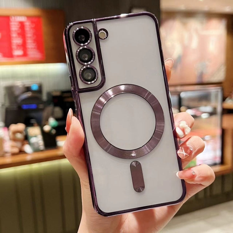 For Samsung Galaxy S20 5G MagSafe Electroplating TPU Phone Case(Purple) - Galaxy Phone Cases by PMC TechLife | Online Shopping South Africa | PMC TechLife