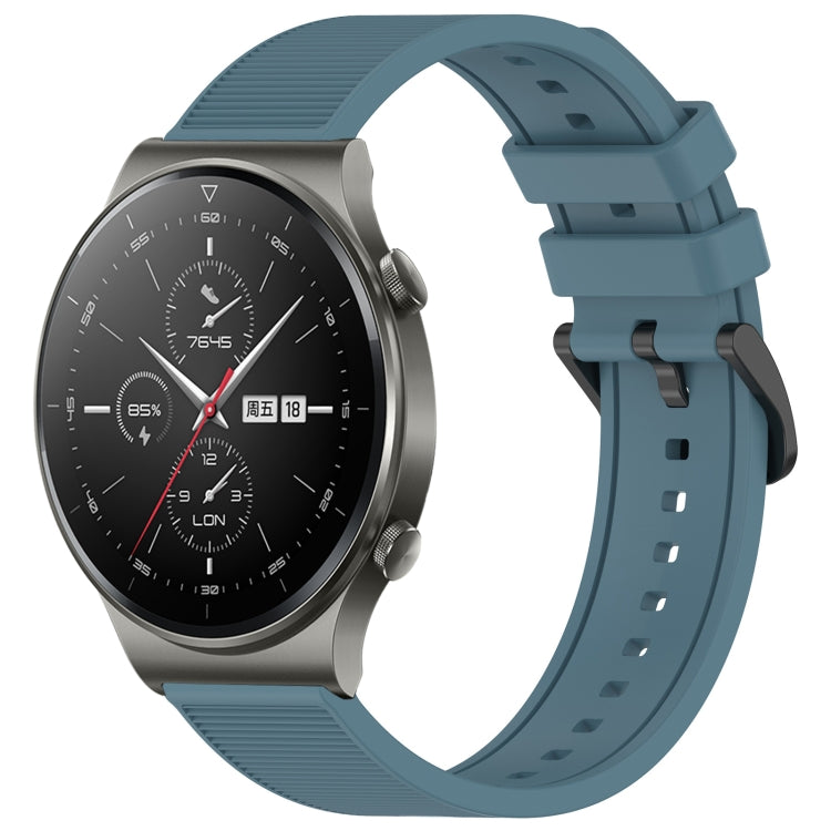 For Huawei GT2 Pro 22mm Textured Silicone Solid Color Watch Band(Rock Cyan) - Watch Bands by PMC TechLife | Online Shopping South Africa | PMC TechLife