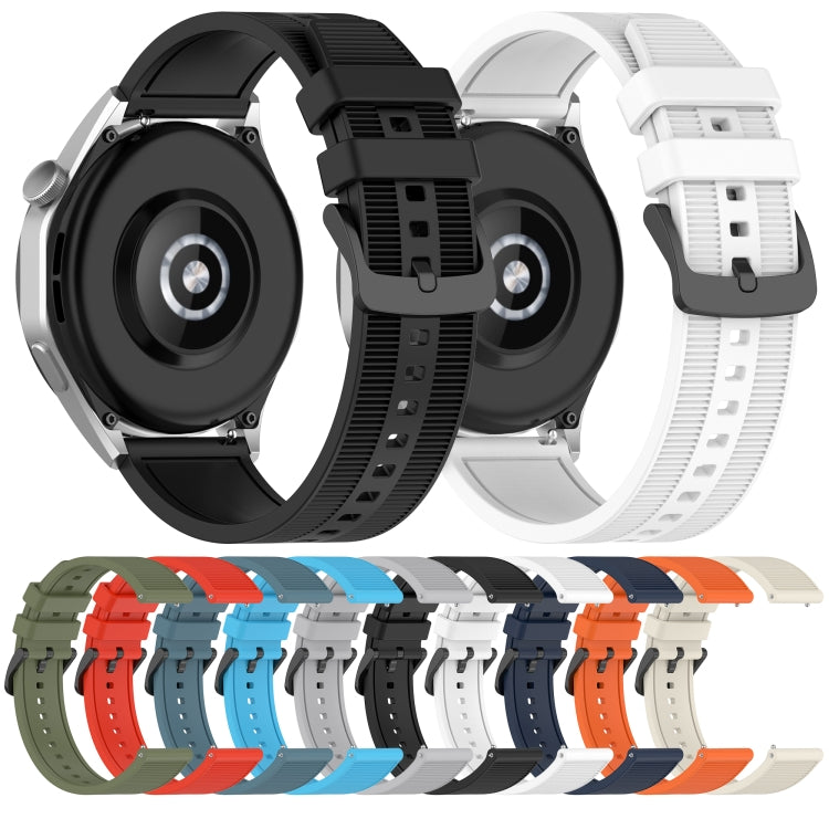 For Huawei Watch GT 2E 22mm Textured Silicone Solid Color Watch Band(White) - Watch Bands by PMC TechLife | Online Shopping South Africa | PMC TechLife