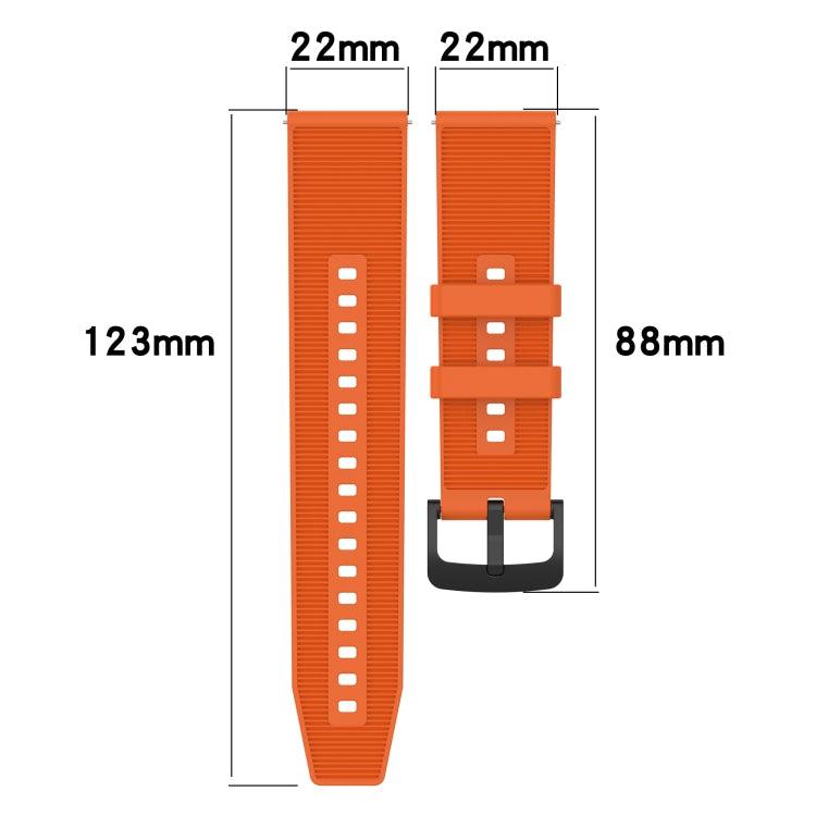 For Samsung Galaxy Watch3 45mm 22mm Textured Silicone Solid Color Watch Band(Grey) - free shipping - PMC TechLife - Order now!