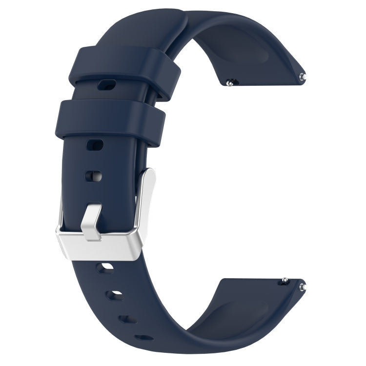 Compatible with Garmin Vivoactive 5 20mm Smooth Solid Color Silicone Watch Band(Midnight Blue) - free shipping - PMC TechLife - Order now!