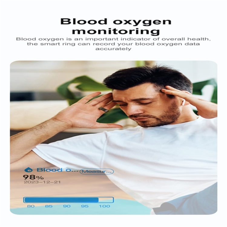 R02 SIZE 10 Smart Ring, Support Heart Rate / Blood Oxygen / Sleep Monitoring / Multiple Sports Modes(Black) - free shipping - PMC TechLife - Order now!