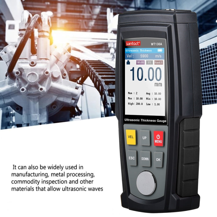 Wintact WT130A Digital Ultrasonic Thickness Gauge Meter Tester USB Charging Digital Thickness Metal Tester High Precision - free shipping - PMC TechLife - Order now!
