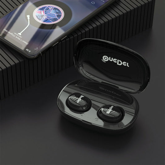 OneDer W12 Wireless Earphone with Waterproof IPX5 HD Stereo Sound TWS Bluetooth Earphone(Black) - TWS Earphone by OneDer | Online Shopping South Africa | PMC Jewellery | Buy Now Pay Later Mobicred