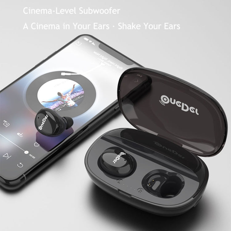 OneDer W12 Wireless Earphone with Waterproof IPX5 HD Stereo Sound TWS Bluetooth Earphone(Red) - TWS Earphone by OneDer | Online Shopping South Africa | PMC Jewellery