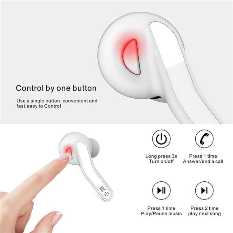 T88 Mini Touch Control Hifi Wireless Bluetooth Earphones TWS Wireless Earbuds with Charger Box(White) - TWS Earphone by PMC TechLife | Online Shopping South Africa | PMC TechLife