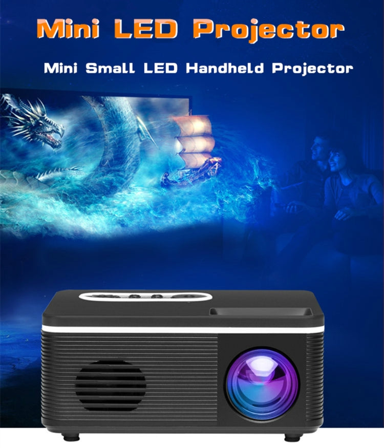 S361 80 lumens 320 x 240 Pixel Portable Mini Projector, Support 1080P, US Plug(White) - LED Projector by PMC Jewellery | Online Shopping South Africa | PMC Jewellery