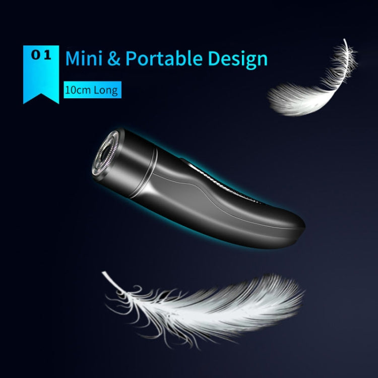 Mini USB Rechargeable Electric Razor Self-service Hair Clipper Shaver(Black) - Electric Shavers by PMC Jewellery | Online Shopping South Africa | PMC Jewellery