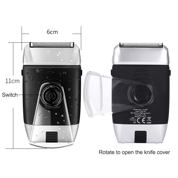 VGR V-307 5W USB Intelligent Electric Shaver - Electric Shavers by VGR | Online Shopping South Africa | PMC Jewellery