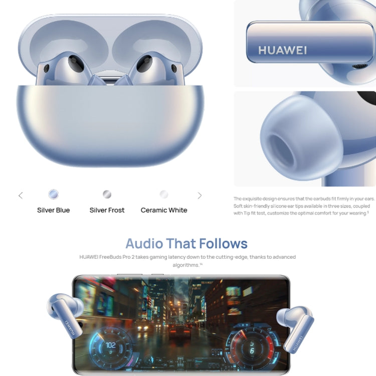 Original HUAWEI FreeBuds Pro 2 Wireless Bluetooth Headphones Active Noise Cancelling In-Ear Music Headphones(White) - Bluetooth Earphone by Huawei | Online Shopping South Africa | PMC Jewellery