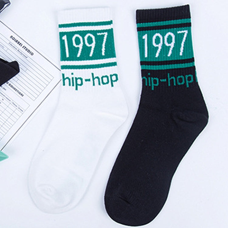 3 Pairs Street Beat Retro Hip Hop Simple Tube Socks Sports Skateboard Socks, Size:One Size(Black) - Tube Socks by PMC Jewellery | Online Shopping South Africa | PMC Jewellery