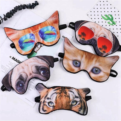 3D Eye Mask Shading Sleeping Cartoon Animal Printed Eye Mask(Cat) - Eye Masks by PMC Jewellery | Online Shopping South Africa | PMC Jewellery