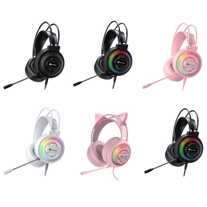 PANTSAN PSH-400 USB Computer Head-Mounted Luminous RGB Wired Headset, Specification:3.5mm Single Plug - Multimedia Headset by PANTSAN | Online Shopping South Africa | PMC Jewellery