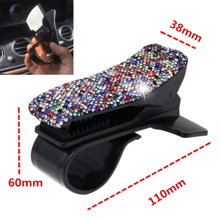 Diamond Car Phone Holder 360 Degree Rotating Creative Car Dashboard Mobile Holders(Black Color Mixing) - Car Holders by PMC Jewellery | Online Shopping South Africa | PMC Jewellery