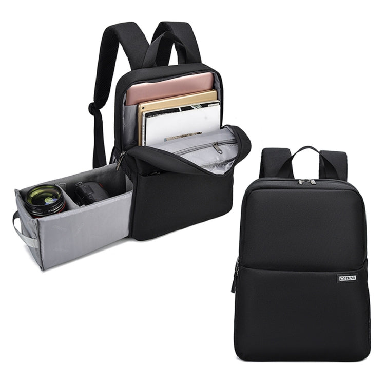 CADeN L4 Double-layer Casual Computer Backpack Multi-function Digital Camera Bag (Black) - free shipping - PMC TechLife - Order now!