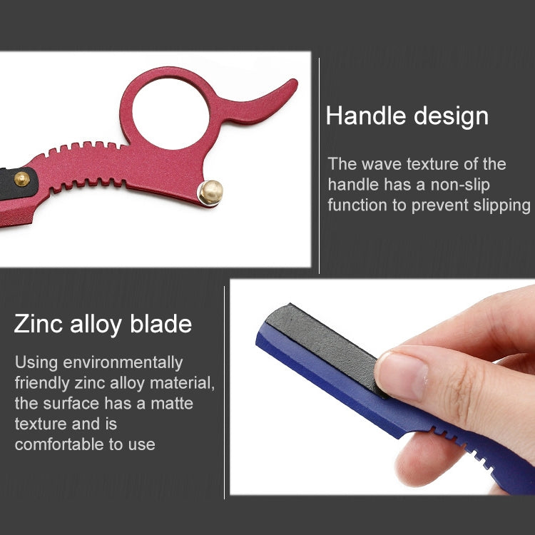Stainless Steel Vintage Razor Thumb Razor(Red) - free shipping - PMC TechLife - Order now!