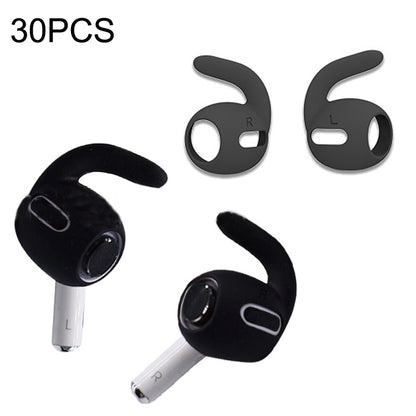 30PCS Ultra-thin Earphone Ear Caps For Apple Airpods Pro(Black) - Anti-dust & Ear Caps by PMC Jewellery | Online Shopping South Africa | PMC Jewellery