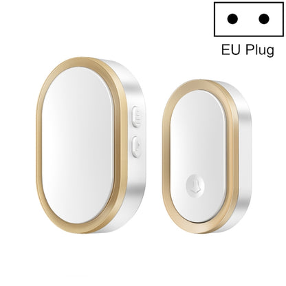 CACAZI A99 Home Smart Remote Control Doorbell Elderly Pager, Style:EU Plug(Golden) - Wireless Doorbell by CACAZI | Online Shopping South Africa | PMC Jewellery