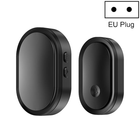 CACAZI A99 Home Smart Remote Control Doorbell Elderly Pager, Style:EU Plug(Black) - Wireless Doorbell by CACAZI | Online Shopping South Africa | PMC Jewellery