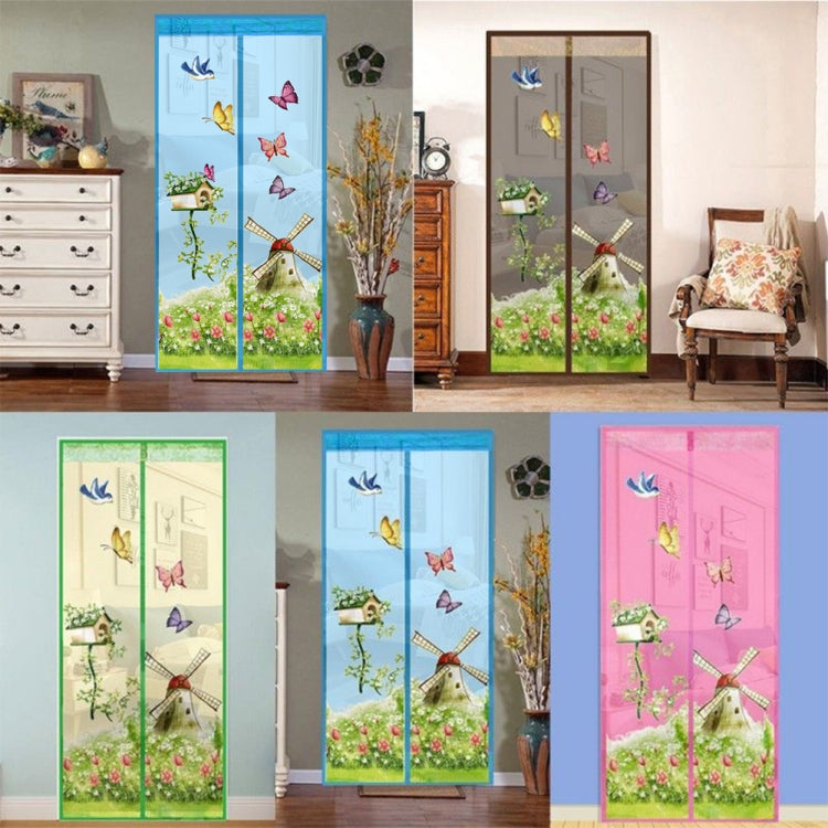 Magic Curtain Magnetic Snap Fly Bug Insect Mosquito Screen Net For Bedroom kitchen, Size:90x210cm(Coffee) - Curtain Decorative Accessories by PMC TechLife | Online Shopping South Africa | PMC TechLife | Buy Now Pay Later Mobicred