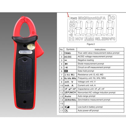 UNI-T UT210D 200A Digital Clamp Meter AC DC Voltage Detector - Digital Multimeter by UNI-T | Online Shopping South Africa | PMC Jewellery | Buy Now Pay Later Mobicred