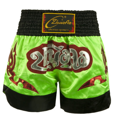 ZhuoAo Muay Thai/Boxing/Sanshou/Fighting Shorts for Men and Women, Size:XS(Pretty Green) - Sportswear by ZhuoAo | Online Shopping South Africa | PMC Jewellery | Buy Now Pay Later Mobicred