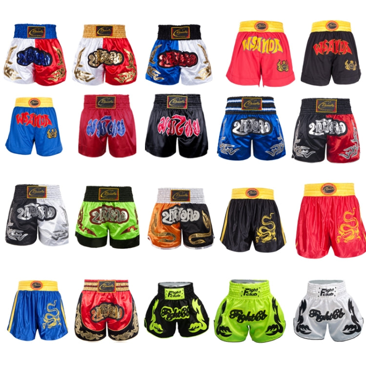 ZhuoAo Muay Thai/Boxing/Sanshou/Fighting Shorts for Men and Women, Size:XS(Alphabet Black) - Sportswear by ZhuoAo | Online Shopping South Africa | PMC Jewellery
