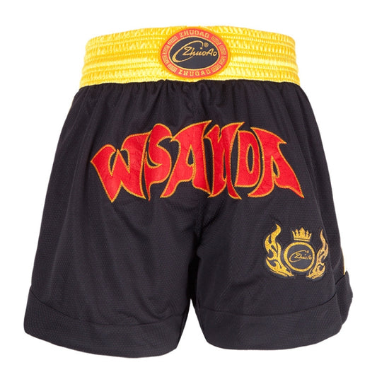 ZhuoAo Muay Thai/Boxing/Sanshou/Fighting Shorts for Men and Women, Size:M(Quick Dry Sanda Black) - Sportswear by ZhuoAo | Online Shopping South Africa | PMC Jewellery