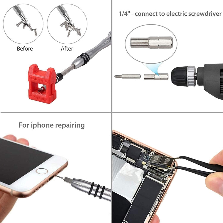 110 in 1 Watch Mobile Phone Disassembly Maintenance Tool Multi-function Chrome Vanadium Steel Screwdriver Set(Black Red) - Screwdriver Set by PMC TechLife | Online Shopping South Africa | PMC TechLife | Buy Now Pay Later Mobicred
