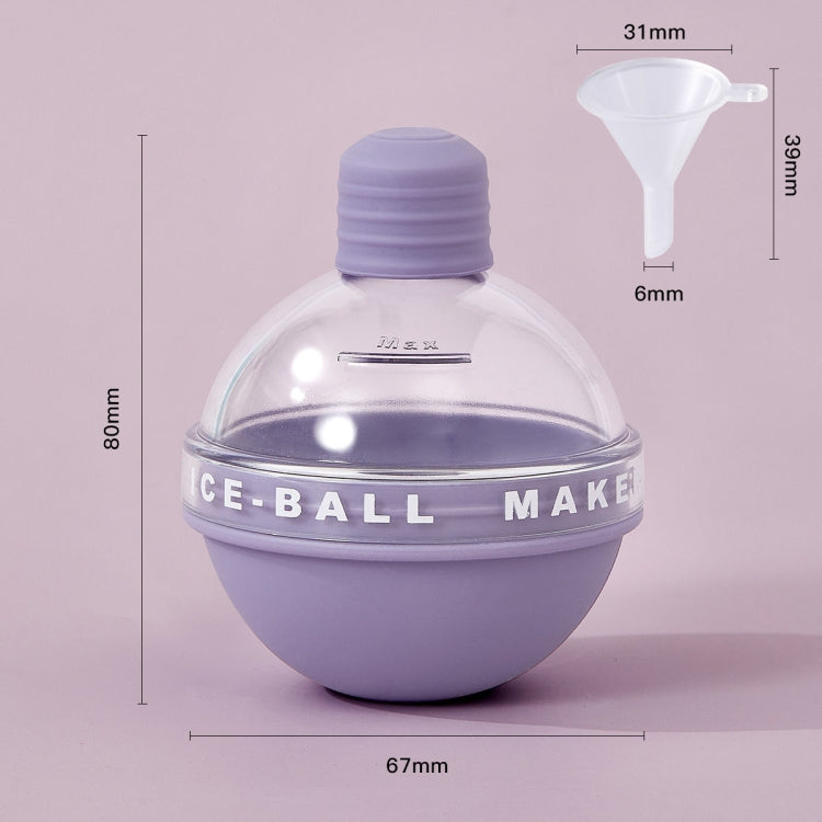 2PCS Home Whiskey Bulb Ice Ball Ice Cube Silicone Mold With Funnel(Sky Blue) - free shipping - PMC TechLife - Order now!