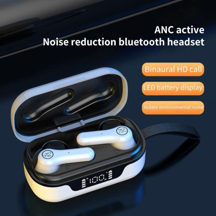ANC PRO Touch 5.0TWS Master-slave Switch Wireless Bluetooth Headset Intelligent Noise Cancelling(White) - Bluetooth Earphone by PMC Jewellery | Online Shopping South Africa | PMC Jewellery