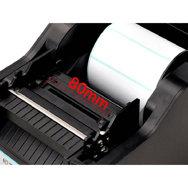 Xprinter XP-370B Barcode Printer Self-adhesive QR Code Printer Label Clothing Tag Thermal Ticket Machine(UK Plug) - free shipping - PMC TechLife - Order now!