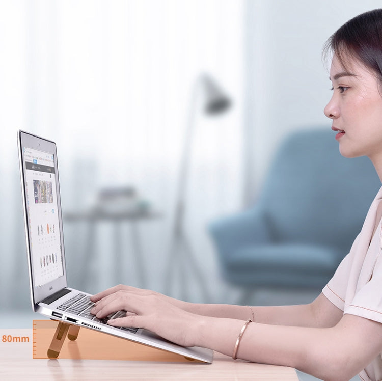 Oatsbasf Portable Storage Foldable Notebook Computer Bracket Heightening Fan Heater(Gray) - Laptop Stand by PMC TechLife | Online Shopping South Africa | PMC TechLife | Buy Now Pay Later Mobicred