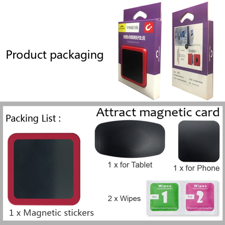 Wall-mounted iPad Magnetic Adsorption Universal Sticker Mobile Phone Wall Bracket(Red A) - free shipping - PMC TechLife - Order now!
