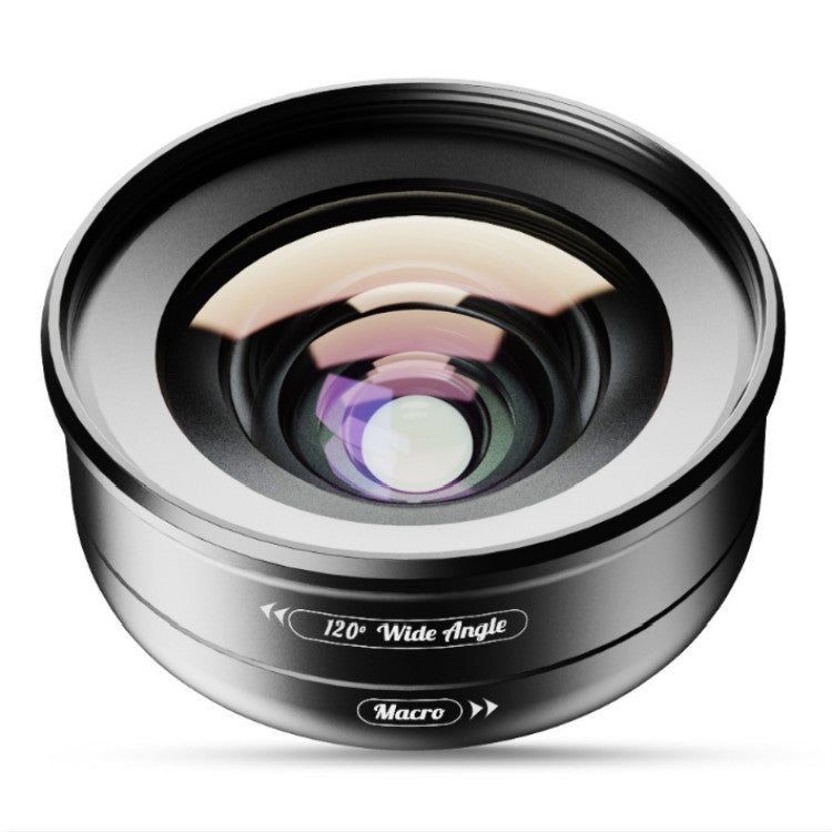 APEXEL APL-HD52IN1WM 2 in 1 Distortion-free HD 120-degree Wide-angle + 10X Macro Universal SLR External Mobile Phone Lens Set(Telephoto Clip) - Macro & Wide-angle by APEXEL | Online Shopping South Africa | PMC Jewellery