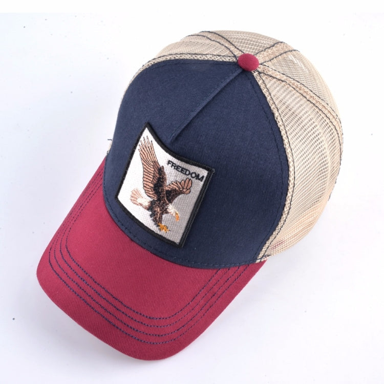 Cotton Embroidered Animal Baseball Cap(Gray Cock) - Peaked Cap by PMC Jewellery | Online Shopping South Africa | PMC Jewellery