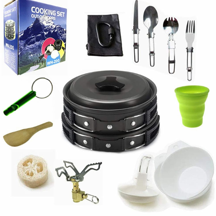 Camping cookware Outdoor cookware set(Black) - Cookwares & Tablewares by PMC Jewellery | Online Shopping South Africa | PMC Jewellery