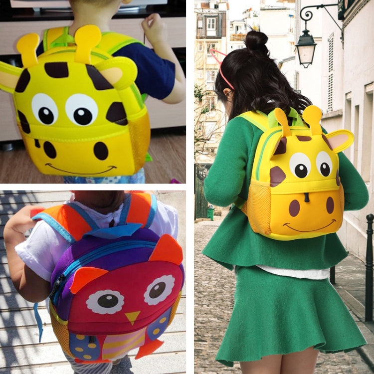 Cute Kid Toddler School Bags Kindergarten Children bag 3D Cartoon Animal Bag(Giraffe) - Kids Bags by PMC Jewellery | Online Shopping South Africa | PMC Jewellery