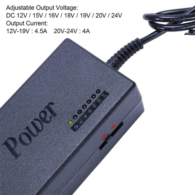 110-220V AC To DC 12V / 15V / 16V / 18V / 19V / 20V / 24V Universal Laptop Charger Adapter - Universal Power Adapter by PMC Jewellery | Online Shopping South Africa | PMC Jewellery