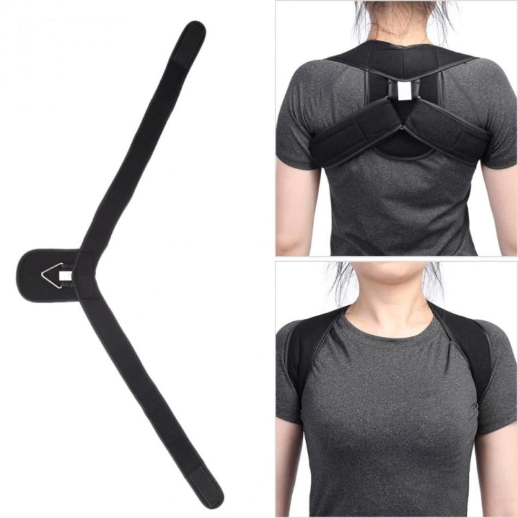 Adjustable Upper Back Shoulder Support Posture Corrector Adult Corset Spine Brace Back Belt, Size:M(Black) - Corrector by PMC Jewellery | Online Shopping South Africa | PMC Jewellery