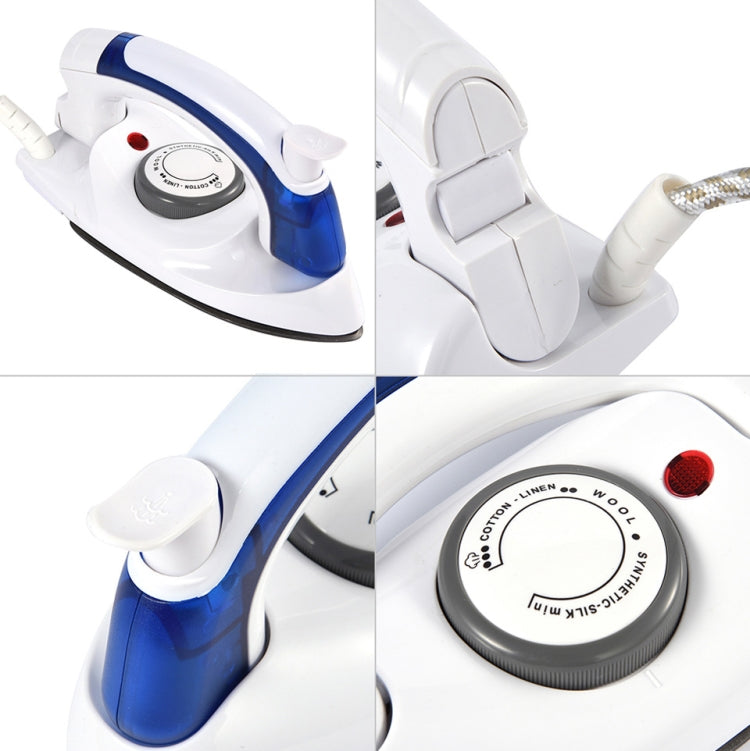 Mini Portable Foldable Electric Steam Iron For Clothes With 3 Gears Teflon Baseplate Handheld Flatiron for Home Travelling - Garment Steamer by PMC Jewellery | Online Shopping South Africa | PMC Jewellery