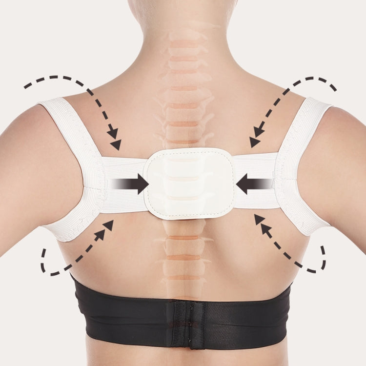 Adjustable Women Back Posture Corrector Shoulder Support Brace Belt Health Care Back Posture Belt, Size:XL (White) - Corrector by PMC Jewellery | Online Shopping South Africa | PMC Jewellery