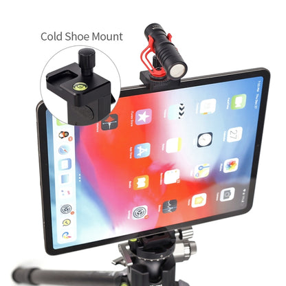 Xiletu Xj15 Live Broadcast Desktop Full Metal Tripod Mount Tablet Pc Phone Clamp With 1/4 Inch Screw Holes & Cold Shoe Base(Black) - Other Accessories by Xiletu | Online Shopping South Africa | PMC Jewellery