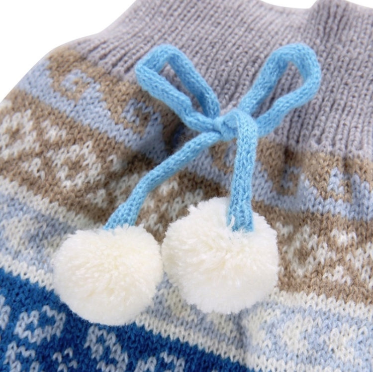 Autumn Winter Pet Clothes Christmas Snowflake Knitted Pattern Sweater, Size: XXL(Blue) - Clothing by PMC Jewellery | Online Shopping South Africa | PMC Jewellery