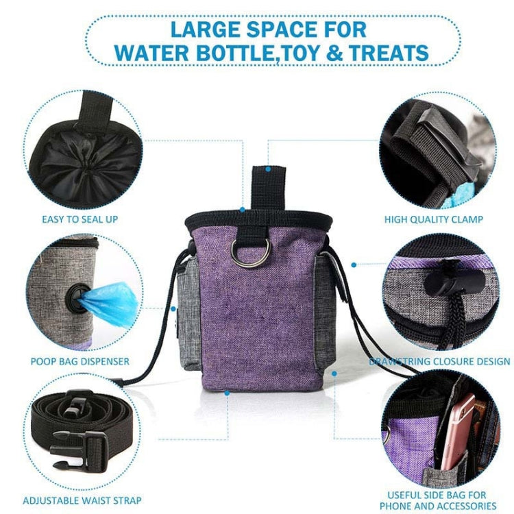 Pet Training Waist Bag With Belt Portable Outing Training Pet Snack Bag, Specification: Waist Bag+Folding Bowl - Pet Bags by PMC Jewellery | Online Shopping South Africa | PMC Jewellery