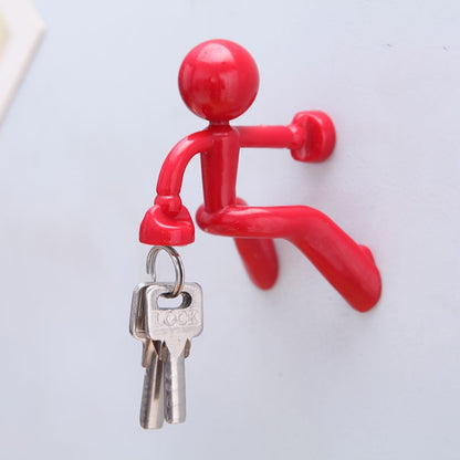 2 PCS Cute Humanoid Strong Magnet Key Hanger Multifunctional Magnetic Refrigerator Magnet, Random Color Delivery - Fridge Magnets by PMC Jewellery | Online Shopping South Africa | PMC Jewellery