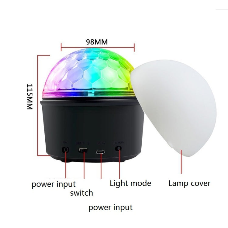 Dreamy Rotating Night Light Romantic LED Colorful Speaker Light, Specification:Built-in Battery - Night Lights by PMC Jewellery | Online Shopping South Africa | PMC Jewellery