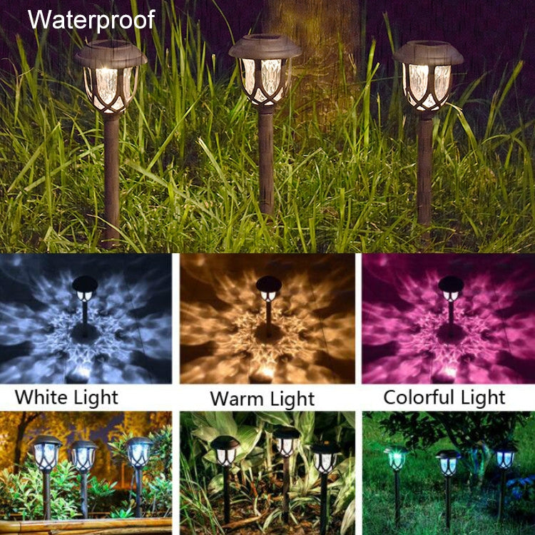 Solar Outdoor Garden Lawn Light Street Light Garden LED Decorative Landscape Light Villa Ground Plug Light(Colorful Light) - With Solar Panel by PMC Jewellery | Online Shopping South Africa | PMC Jewellery