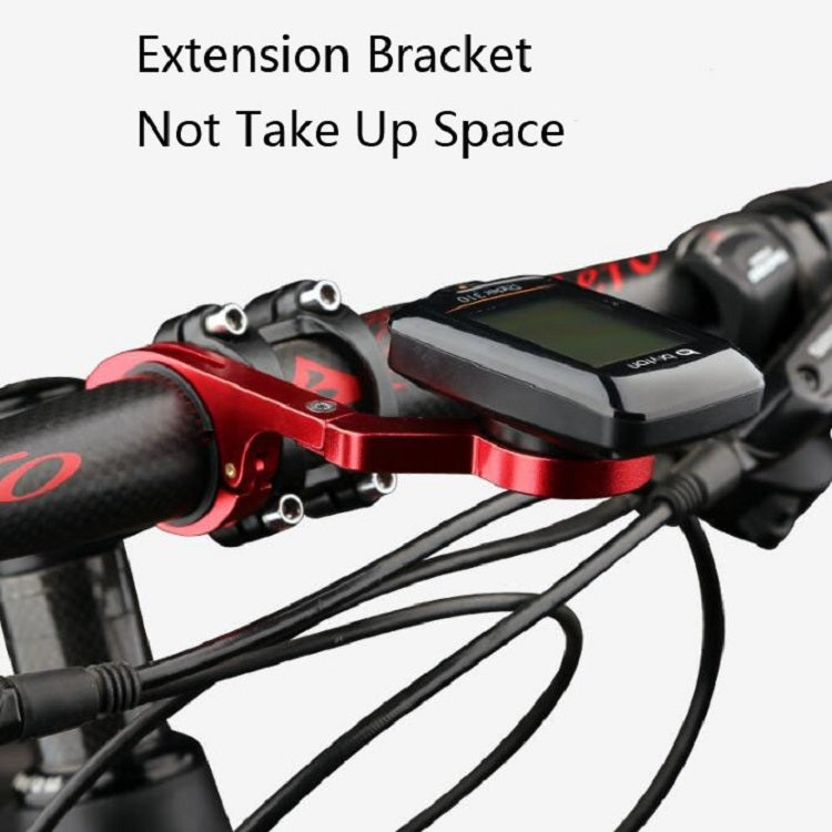 Bicycle Mountain Bike Aluminum Alloy Code Table Stand Universal Code Table Extension Flashlight Bracket(Black) - Holders by PMC Jewellery | Online Shopping South Africa | PMC Jewellery